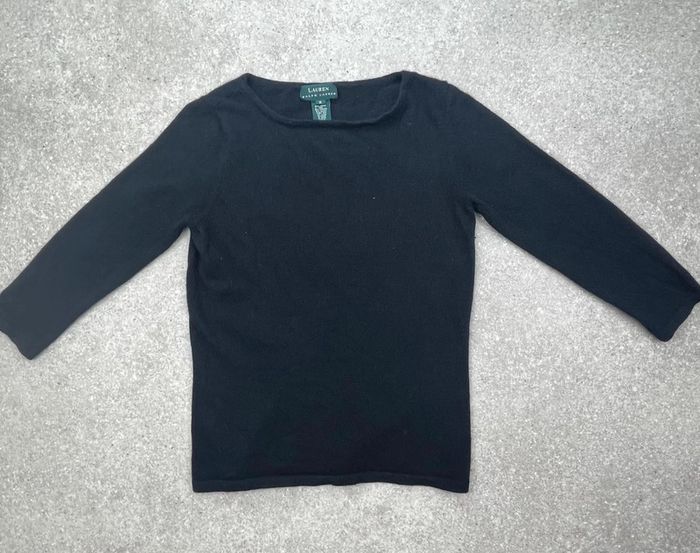 🖤 Pull noir manches longues Ralph Lauren taille M 🖤 - photo numéro 2