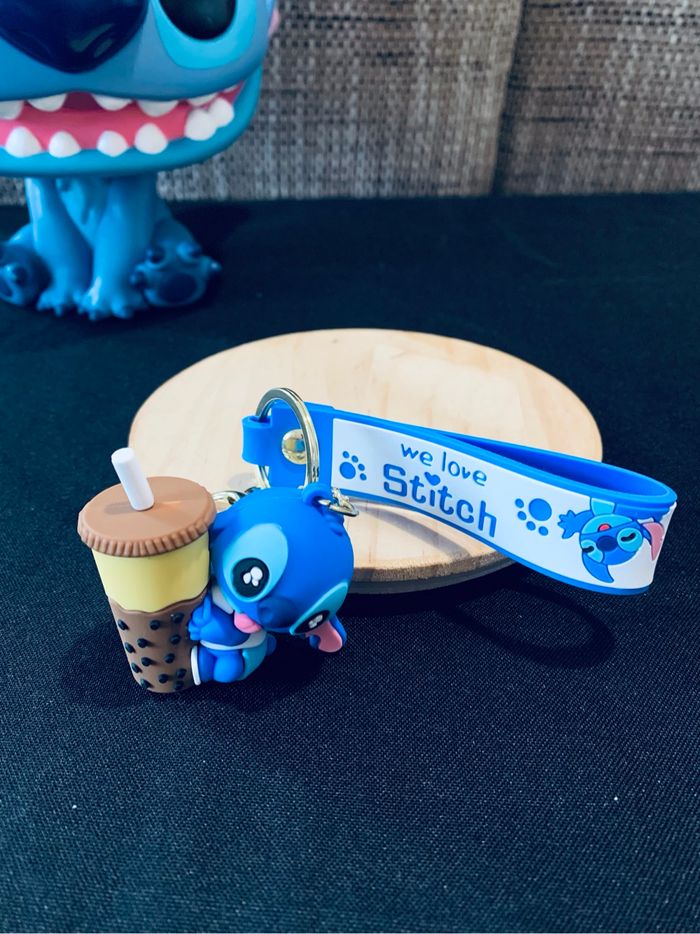 Porte-clés Stitch Bubble tea
