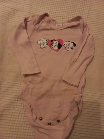 Beau body Coton Disney 101 dalmaciens 6 à 9 mois