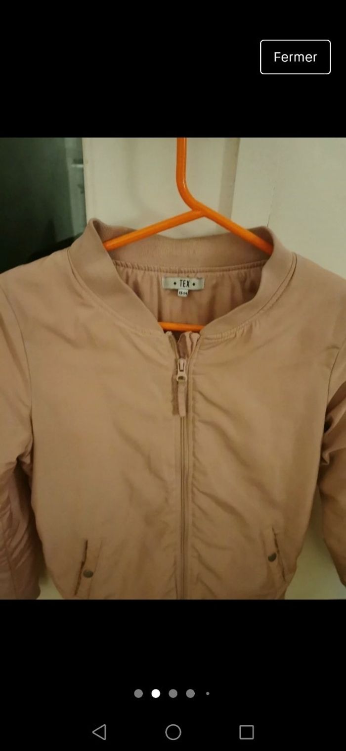 Bombers rose pour fille marque TeX taille 13/14 ans - photo numéro 2