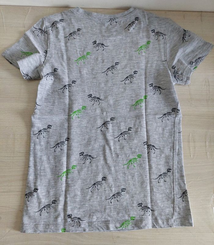 T-shirt gris clair garçon 7/8ans - photo numéro 3