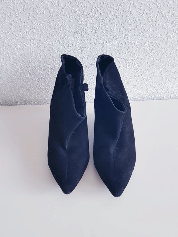 Zara - Bottines à talon compensé - Effet suédé - photo numéro 4