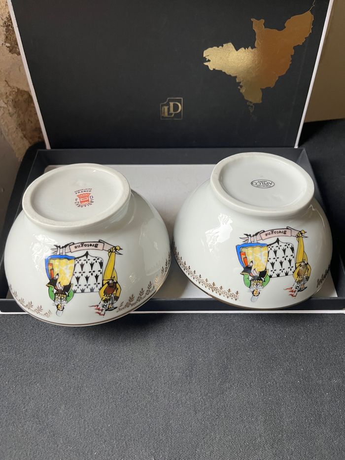 Lot de deux bols porcelaine Apilco Vintage - photo numéro 3