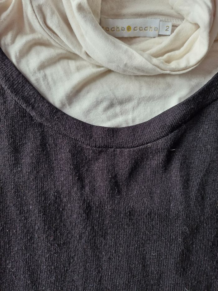 Superbe pull bi-matière ultraconfort - photo numéro 4