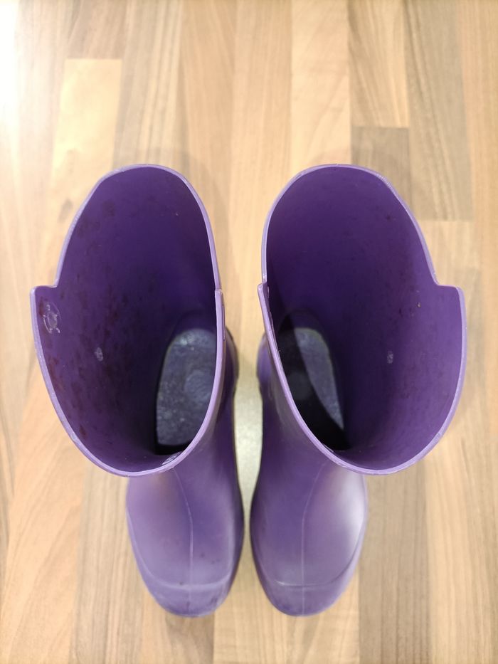 Bottes de pluie violette solognac 26-27 - photo numéro 5