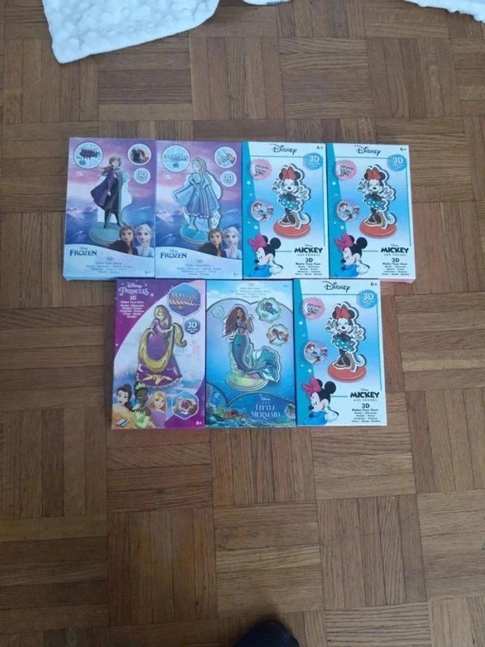 Figurines 3d disney a construire au choix