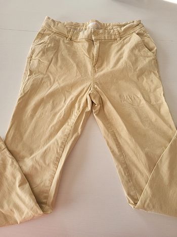Pantalon chino jaune 38 camaieu