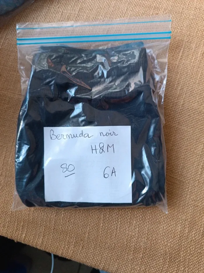 Bermuda noir H&M 6A. - photo numéro 6
