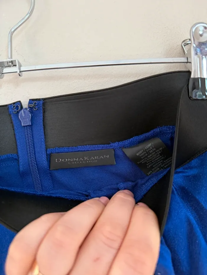 Jupe bleu électrique Donna Karan - photo numéro 4