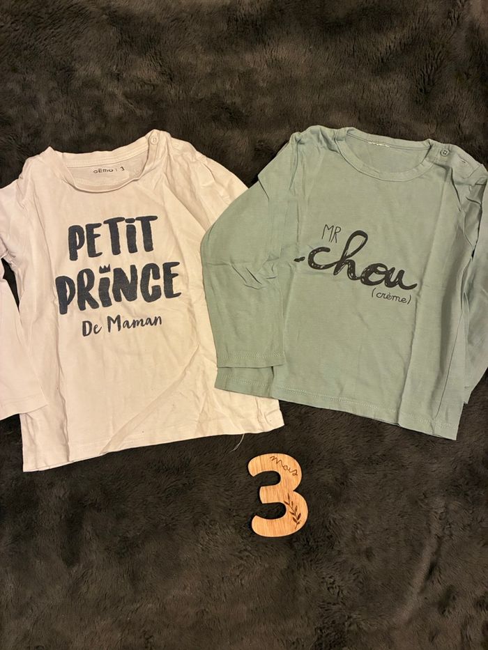 Lot tee shirt à manches garçon - photo numéro 4