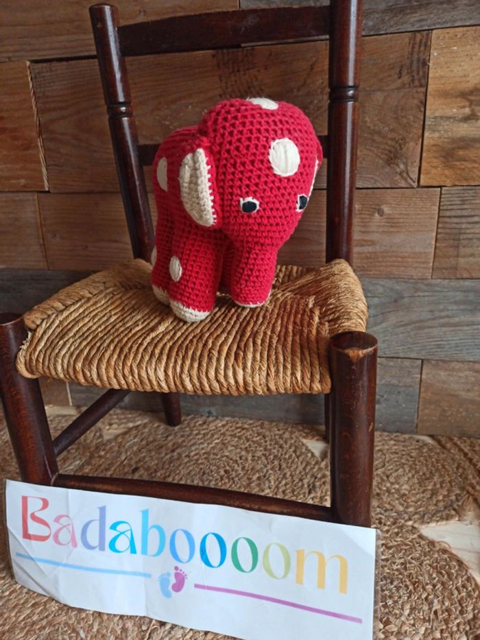 peluche éléphant crochet anne claire petit - photo numéro 2