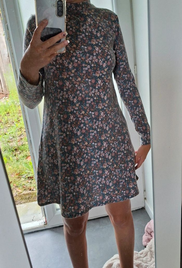Robe fleurie longue chaude hiver - photo numéro 6