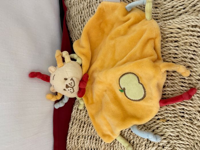 Doudou plat hérisson orange pomme BENGY