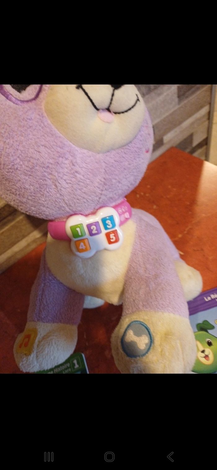 Peluche interactive lis avec violette - photo numéro 3