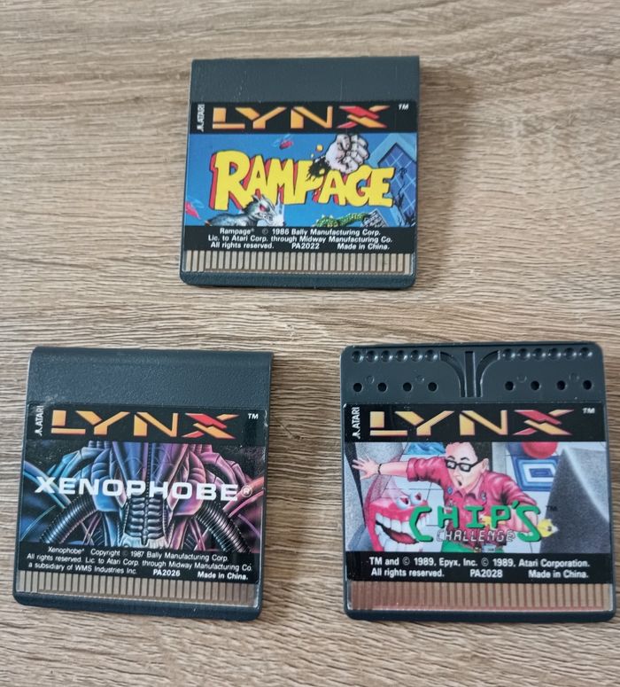 Lot jeux pour console lynx - photo numéro 1