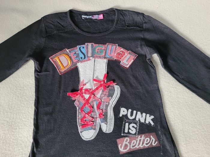 T-shirt manches longues Desigual 8 ans - photo numéro 3