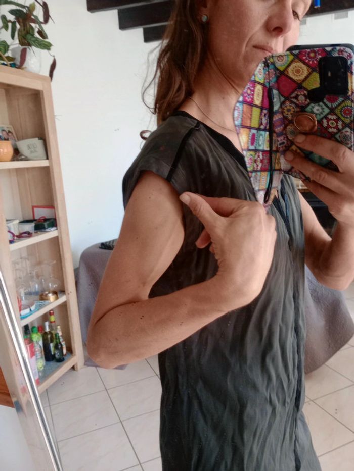 Robe 36-38 kaki foncé c44 - photo numéro 7