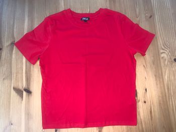T-shirt fille rouge taille L 12/13 ans Jennyfer NEUF