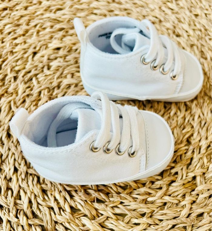 Baskets bébé montantes en toile Kiabi - photo numéro 2