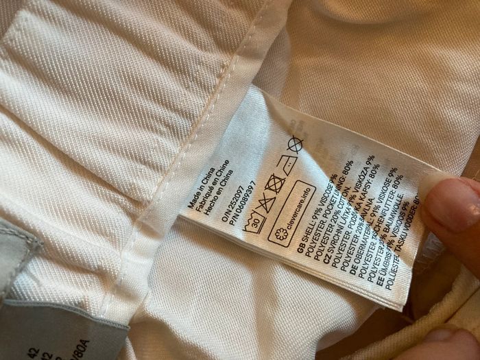 Pantalon costume fluide blanc crème H&M taille 42 - photo numéro 6