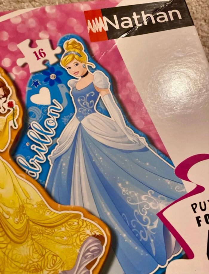 Boite de 4 puzzles Nathan disney princesse - photo numéro 5