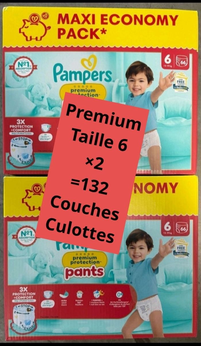 Pampers  taille 6 premium protection pants