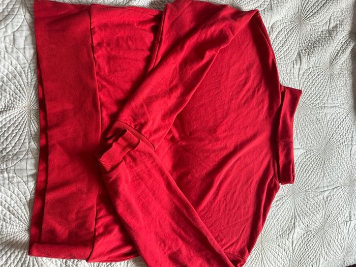 Sweat-shirt rouge vif taille xxl 44 - photo numéro 3