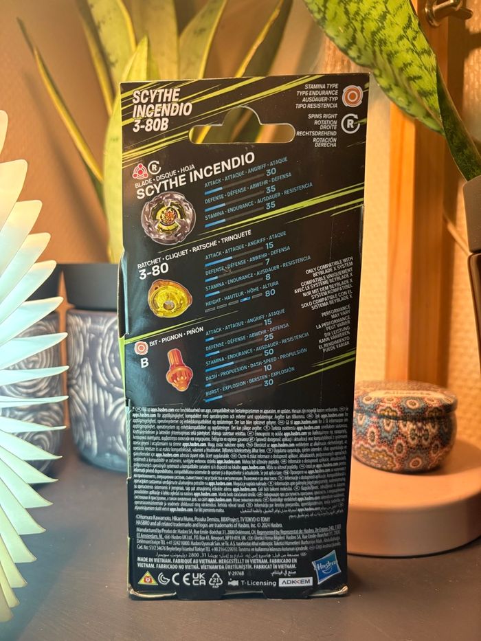 Hasbro - Beyblade X Single Pack - Toupie Scythe Incendio 3-80B - photo numéro 3