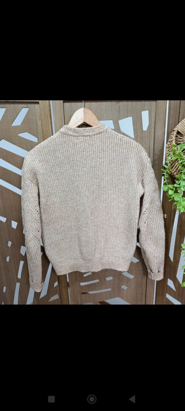Pull Femme beige tricot taille S - Kiabi - photo numéro 5