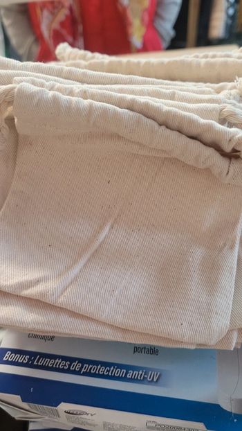 Lot de 19 sacs bio coton