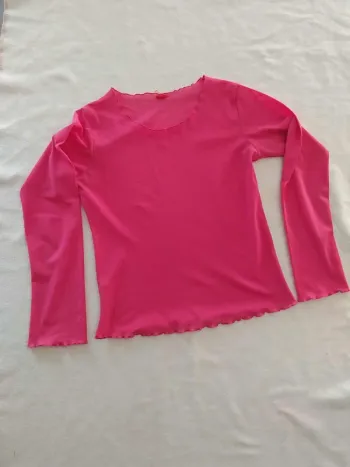 haut transparent fushia T42/44