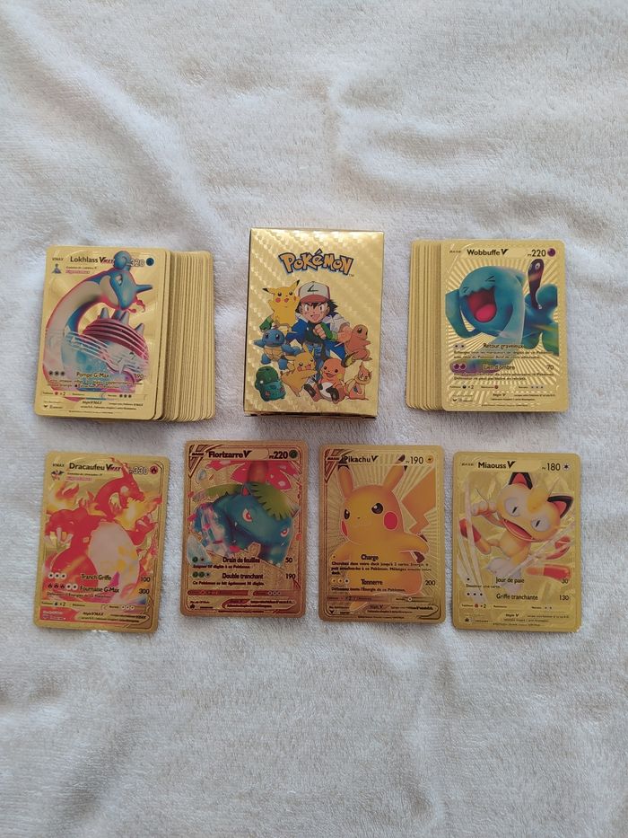 55 cartes Pokémon or avec vmax - photo numéro 2