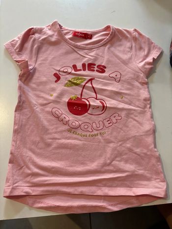 Tee shirt rose cerise