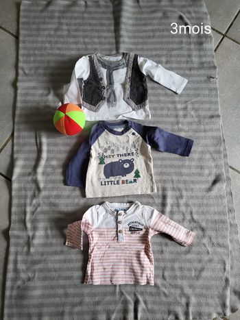 Tee shirt manches longues 3mois