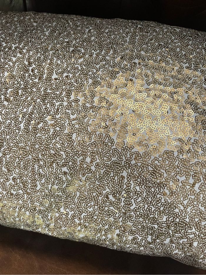 Lot de 2 coussins dorés neufs - photo numéro 4