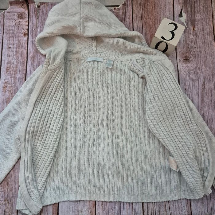 Gilet à capuche blanc Obaïbi 3ans 94cm - photo numéro 4
