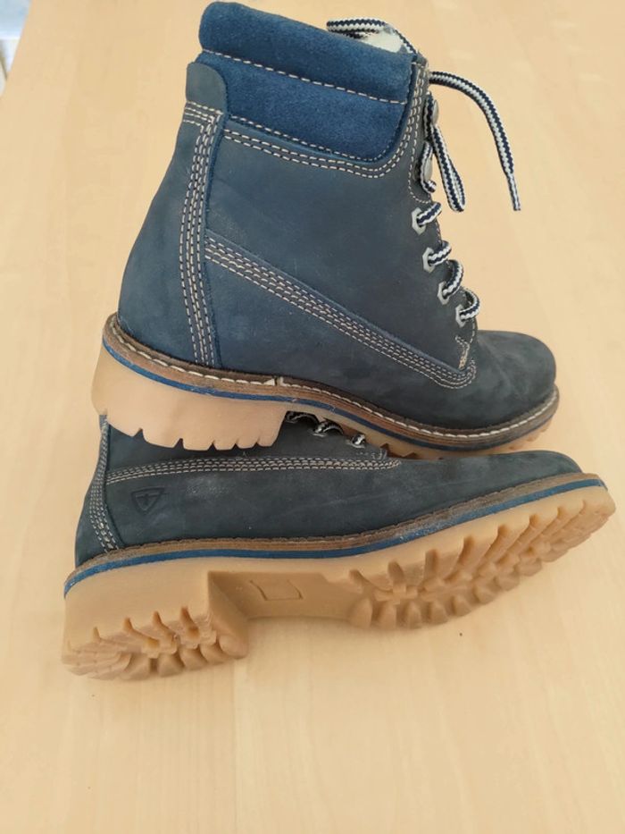 Tamaris bottines fourrées marine 37 - photo numéro 4