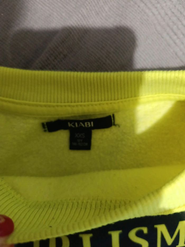 Pull jaune fluo taille XXS - photo numéro 4