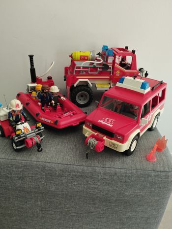 Lot Playmobil pompiers