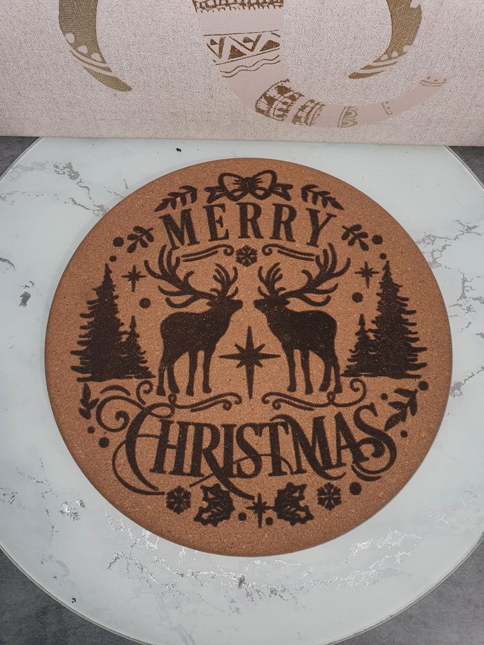 Dessous de casserole cerf de Noël