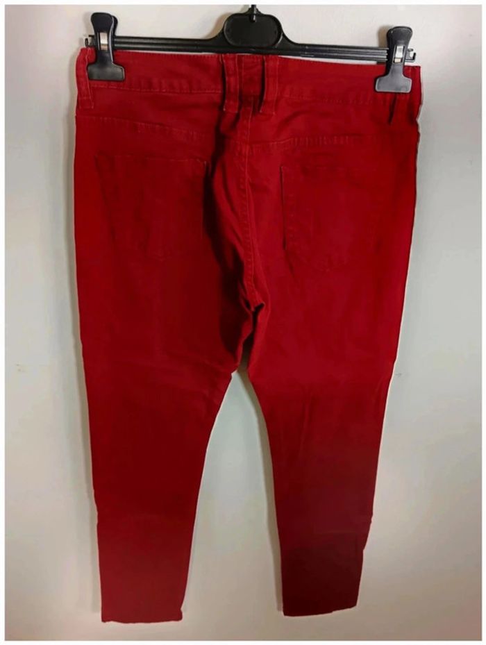 C15 pantalon bordeaux Complices jeans 38 - photo numéro 2