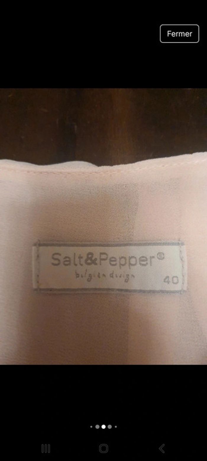 Robe Salt&Pepper rose pâle be40Belgian design - photo numéro 12