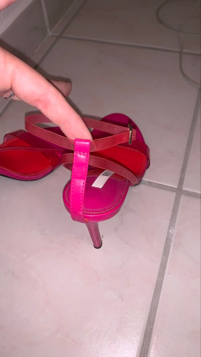 Sandales Talon rose - photo numéro 2