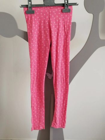 Legging long rose à motifs coeurs rose clair Palomino taille 8 ans