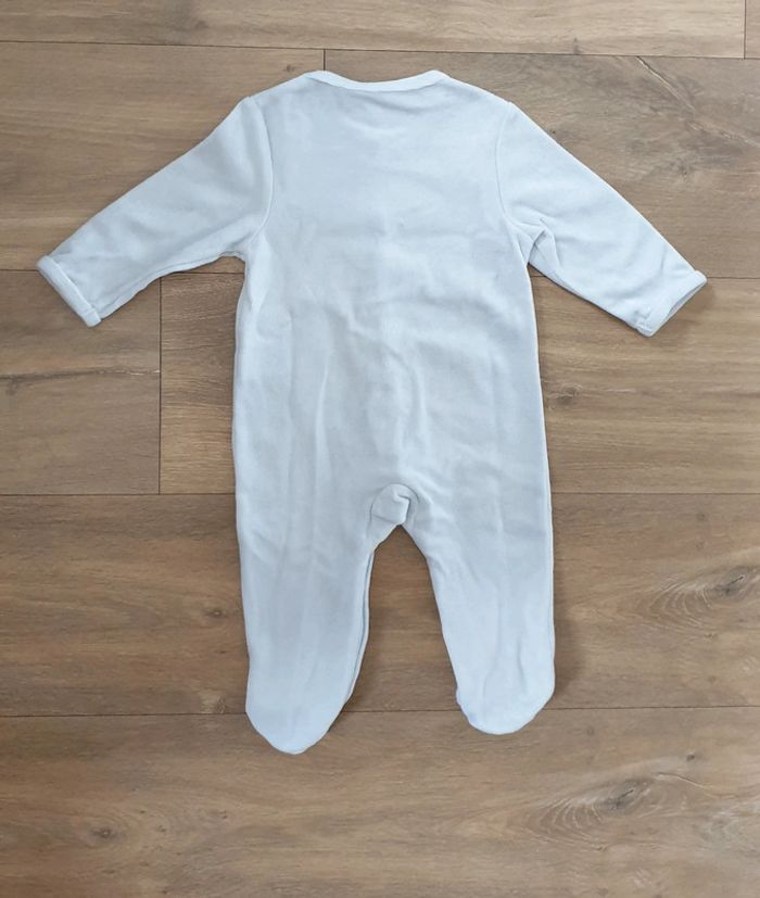 Pyjama bébé velours lapin, taille 9 mois, Vertbaudet - photo numéro 3