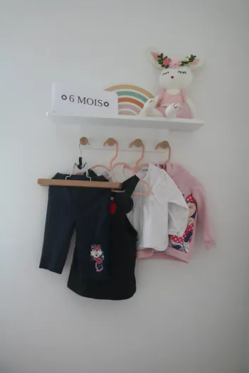 Ensemble hiver haut Vertbaudet et jogging/robe/gilet Disney 6 mois