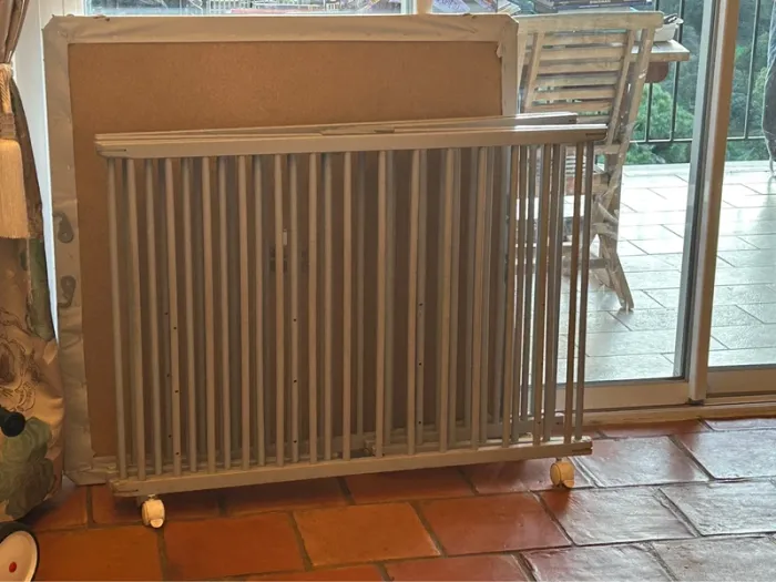 Parc pliant carré 1mx1m gris bébé9 - photo numéro 6