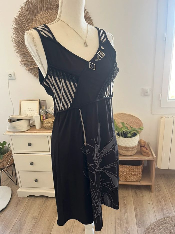 Robe d’été plage coupe trapèze sans manches taille unique jusqu’au 40 - photo numéro 2