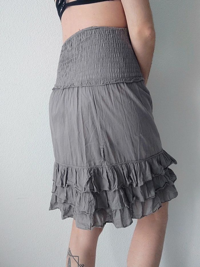 2 en 1 Robe bustier & Jupe droite gros volant vintage - 34/XS à 40/L - photo numéro 9