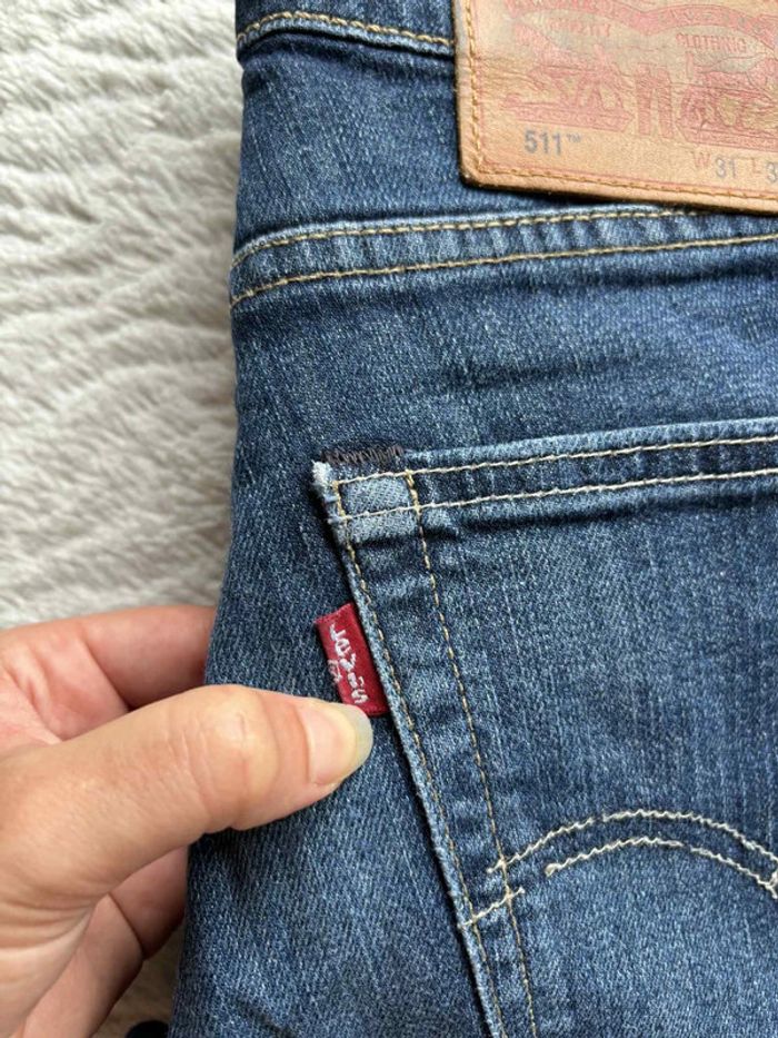 Jean Levi’s 511 bleu foncé slim fit homme taille W31 40/42 M/L L32 - photo numéro 3